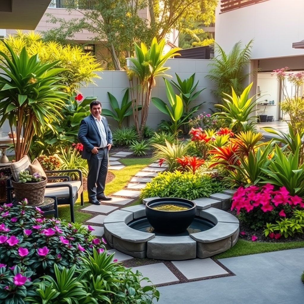 Beautifully landscaped garden by Garden Lab